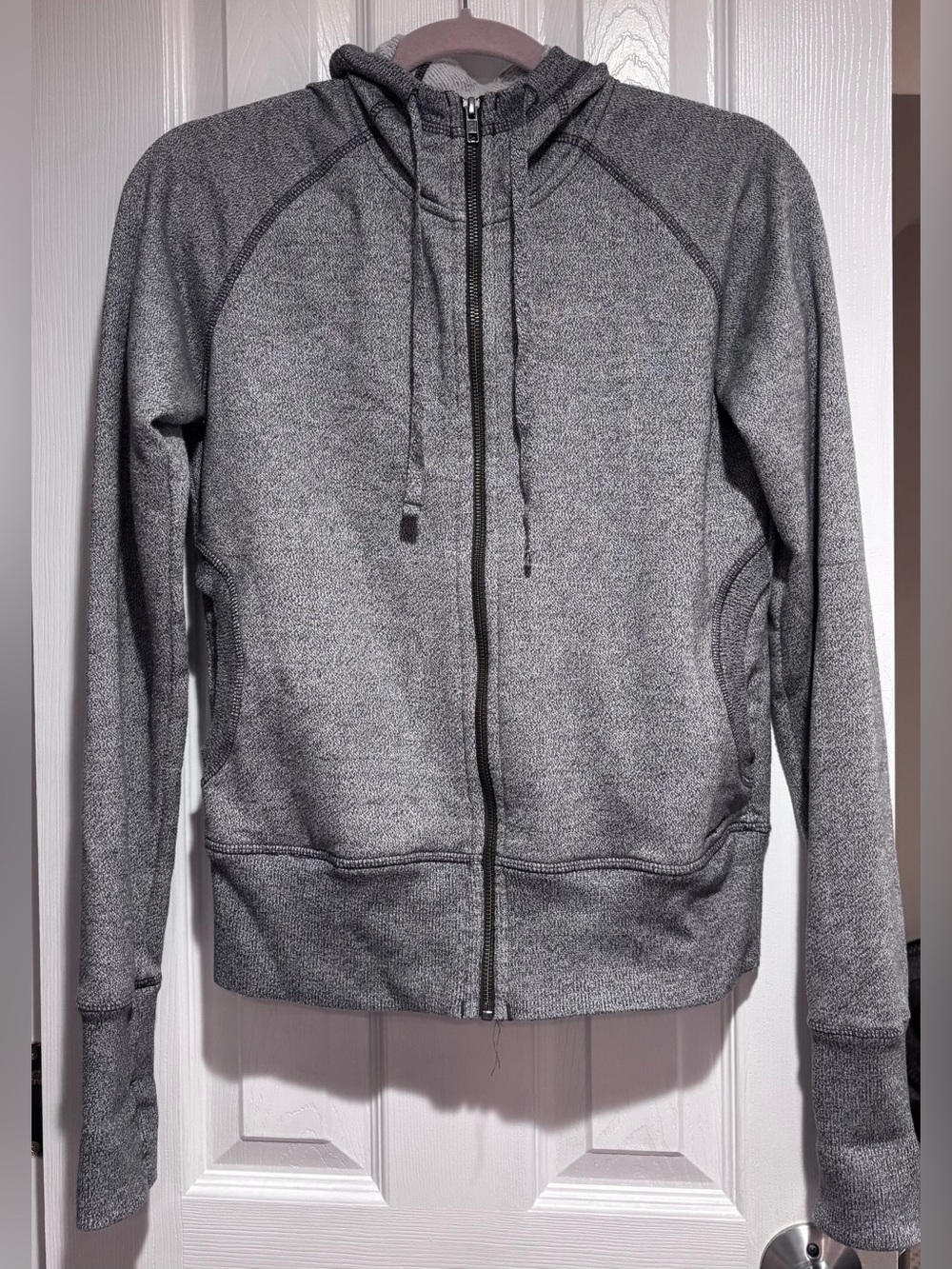 Patagonia Cloud Stack Hoodie Women’s M Gray Full Zip Organic Cotton fall cozy